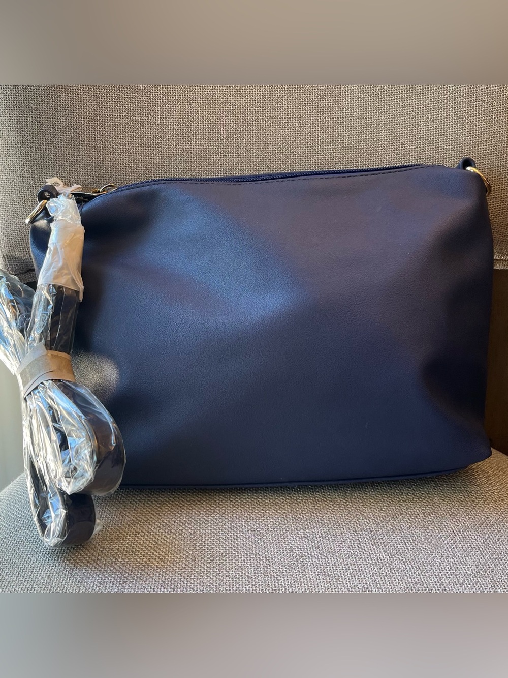 JustFab Navy Blue Crossbody Bag Purse NWT